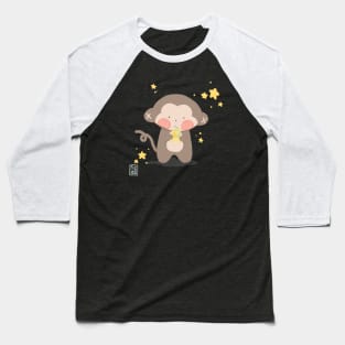 Monkey Banana Milk Baseball T-Shirt